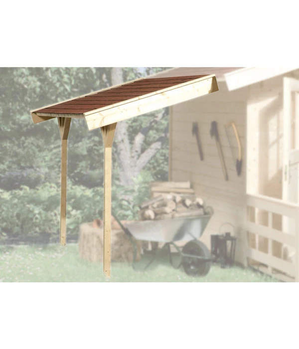 Weka Schleppdach Für Gartenhaus Ab Tiefe 200 Cm, Ca. B135/H210/T230 Cm 3 Weka Schleppdach Für Gartenhaus Ab Tiefe 200 Cm, Ca. B135/H210/T230 Cm