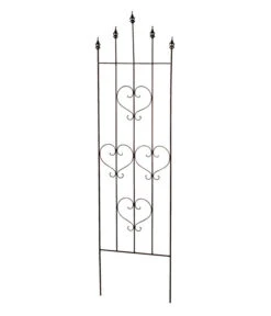 Metall-Spalier Heart, Schwarz