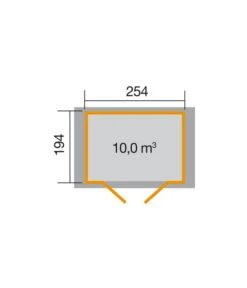 Weka Gartenhaus 316 Gr.3, Ca. B290/H221/T217 Cm 7 Weka Gartenhaus 316 Gr.3, Ca. B290/H221/T217 Cm -Gardena Verkäufe 1803253 BildD 001 BBH19mmClassicDTGr3nat