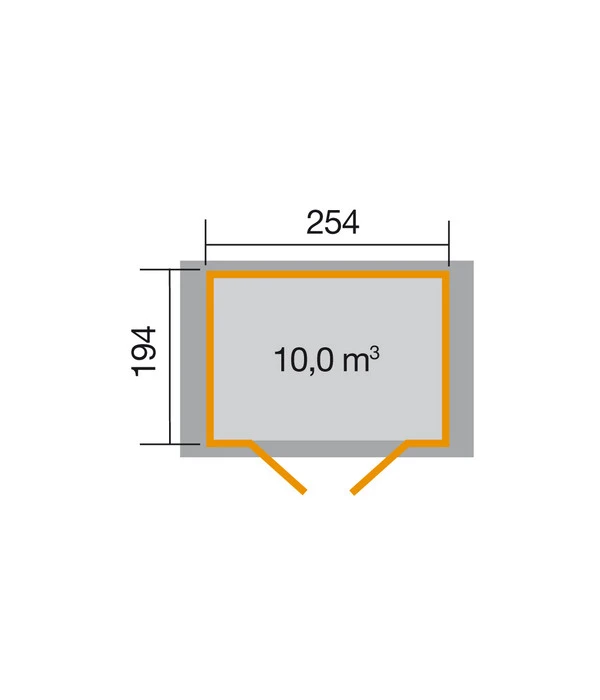 Weka Gartenhaus 316 Gr.3, Ca. B290/H221/T217 Cm 5 Weka Gartenhaus 316 Gr.3, Ca. B290/H221/T217 Cm – Bild 3