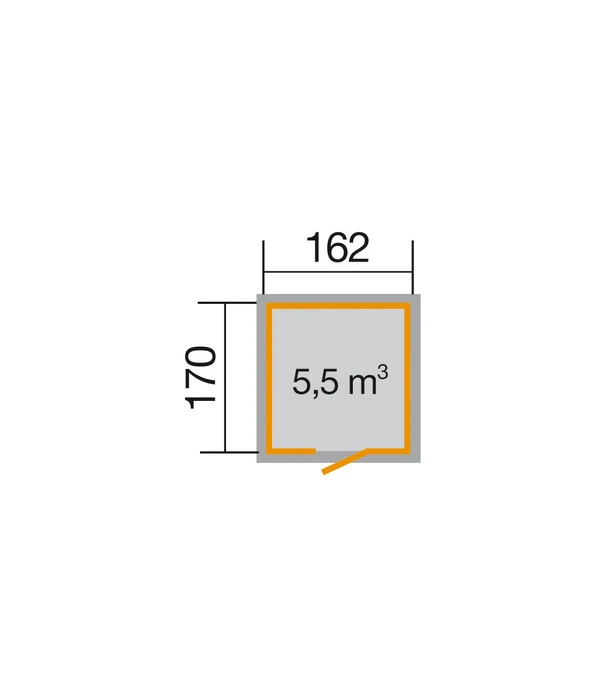 Weka Schwedenhaus Gr. 1, Ca. B200/H220/T208 Cm 4 Weka Schwedenhaus Gr. 1, Ca. B200/H220/T208 Cm – Bild 2