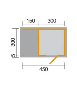 Weka Designhaus WekaLine 413 A Gr.2, Ca. B460/H244/T310 Cm -Gardena Verkäufe 1810753 BildD 001 BBH45mmAvellino2Gr2natur