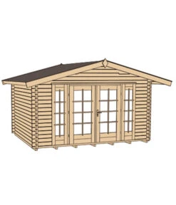 Weka Weekendhaus 137 Gr. 2, Ca. B460/H265/T454 Cm -Gardena Verkäufe 1811082 WE DE 002 BBH45MMTEGERNSEE1V60GR2