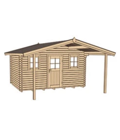 Weka Weekendhaus 138 Gr. 1, Ca. B450/H299/T514 Cm -Gardena Verkäufe 1811223 WE DE 002 BBH45MMZUGSPITZEGR1V200