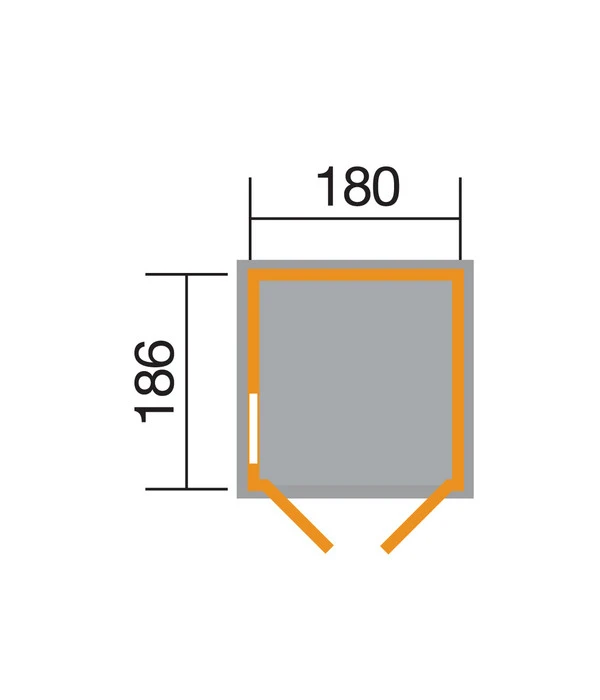 Weka Gerätehaus 346 Gr. 3, Ca. B205/H217/T206 Cm 4 Weka Gerätehaus 346 Gr. 3, Ca. B205/H217/T206 Cm – Bild 2