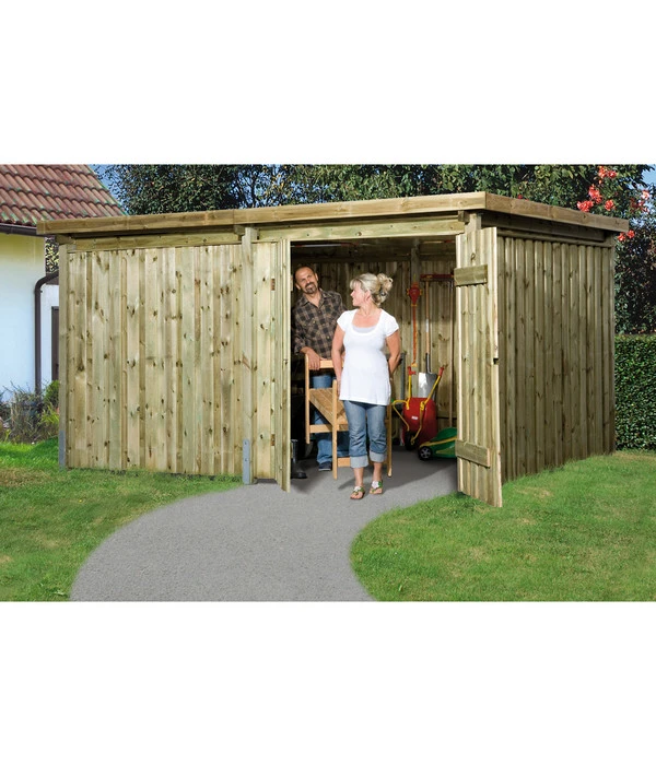 Weka Lagerhaus 607 Variante 4, Ca. B408/H214/T318 Cm 3 Weka Lagerhaus 607 Variante 4, Ca. B408/H214/T318 Cm