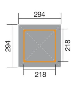 Weka Gartenoase 651 Gr. 1, Inkl. Dachschindeln, Ca. B294/H275/T294 Cm -Gardena Verkäufe 1817048 WE DE 001 WekaGartenoase651Gr1mitDS