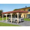 Weka Leimholz-Flachdach Einzelcarport 615 -Gardena Verkäufe 1820703 BildFS 001 LHFlachdEinzelcarpGr1