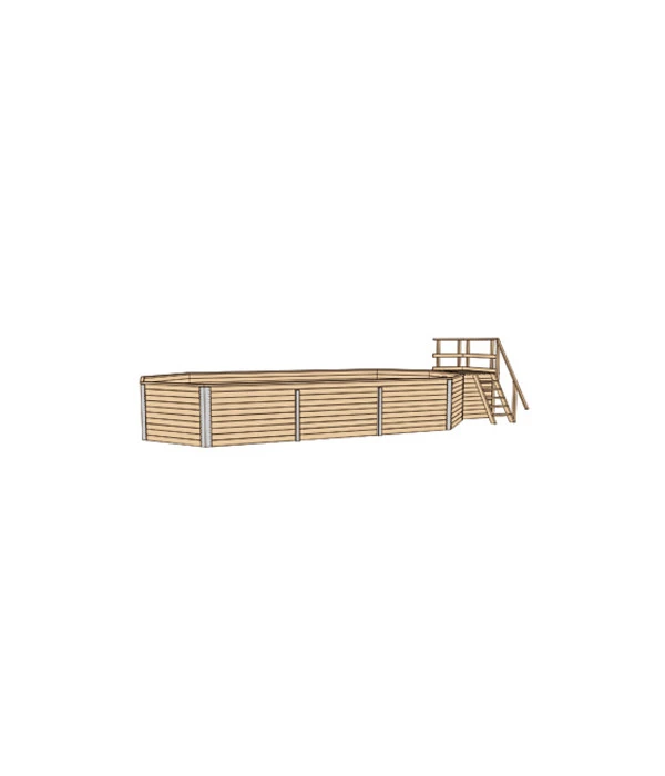 Weka Schwimmbad 594 A, Inkl. Technikraum Und Holztreppe 6 Weka Schwimmbad 594 A, Inkl. Technikraum Und Holztreppe – Bild 4