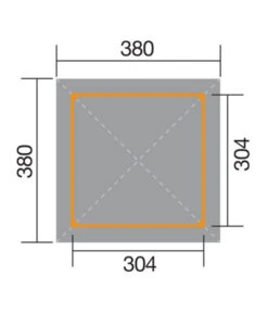 Weka Gartenoase 651 Gr. 3, Ca. B380/H299/T380 Cm -Gardena Verkäufe 1859487 WE DE 001 WekaGartenoase651Gr3