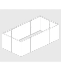 Palatino Cortenstahl-Hochbeet Urban -Gardena Verkäufe 2015055 WE DE 001 PalatinoHochbeetUrban200x100