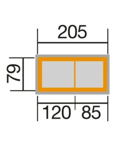 Weka Stufenhochbeet 669, Ca. B218/H81/T82 Cm -Gardena Verkäufe 2065027 WE BG 001 Stufenhochbeet669Natur