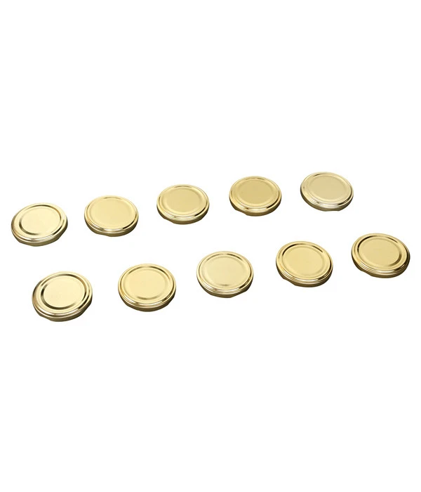 Schraubdeckel, Gold, Für Einkochgläser, Ø63 Mm, 10er-Set 3 Schraubdeckel, Gold, Für Einkochgläser, Ø63 Mm, 10er-Set