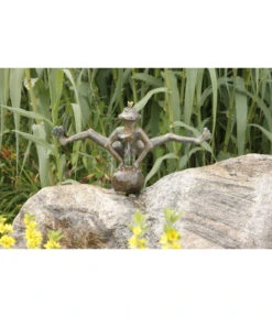 Rottenecker Bronze-Froschkönig Dietmar, Wasserspeiend