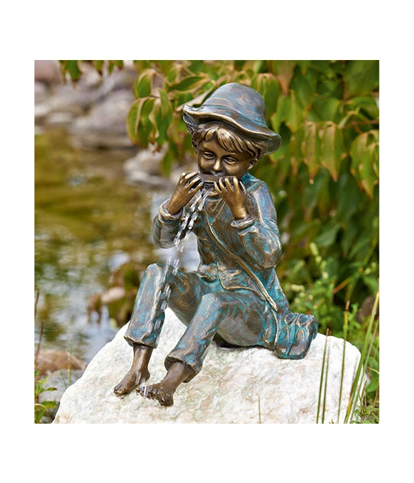Rottenecker Bronzefigur Junge Til Mit Mundharmonika 4 Rottenecker Bronzefigur Junge Til Mit Mundharmonika – Bild 2