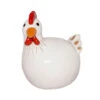 Keramik-Henne Sitzend, Weiß Glasiert, 21 X 18 X 25 Cm -Gardena Verkäufe 2429769 WE FS 001 KER HENNESITZENDH25CM