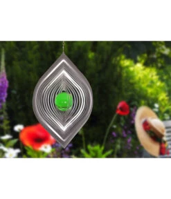 Windspiel Blatt Mit Grüner Kugel -Gardena Verkäufe 2510527 WE MO 001 WindspielBlattmitgruenerKugel