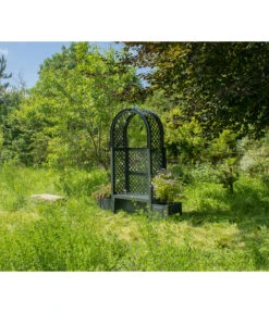 KHW Kunststoff-Gartenbank Mit Rosenbogen Amsterdam, Ca. B174/H207/T49 Cm -Gardena Verkäufe 2548717 WE MO 004 BankAmsterdammanthrazit