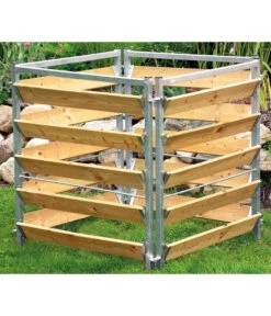 Bellissa Kompostersilo Metall/Holz, Ca. B100/H100/T100 Cm -Gardena Verkäufe 2744324 WE MO 001 BellissaKompostersiloMetallHolzKompostsiloMetallHolz