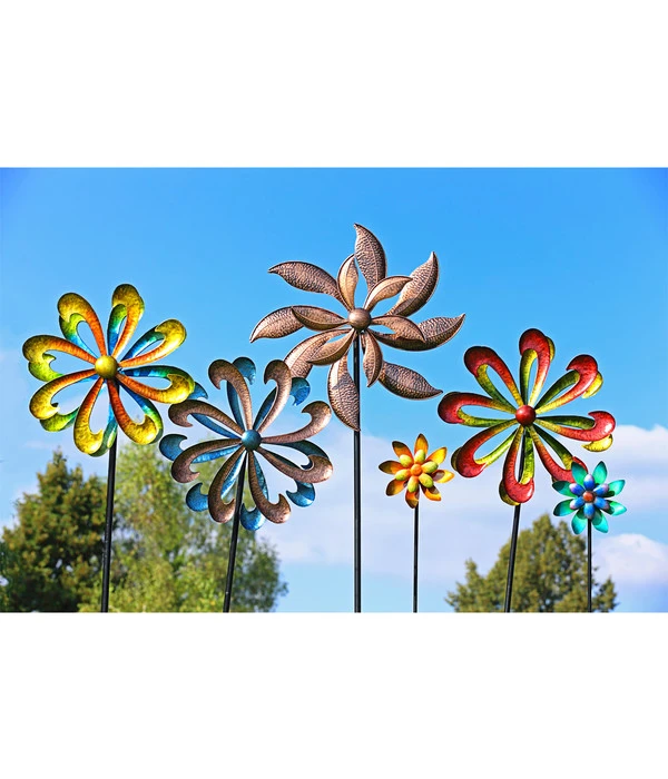 Dehner Metall-Windrad, Ca. H140 Cm 4 Dehner Metall-Windrad, Ca. H140 Cm – Bild 2