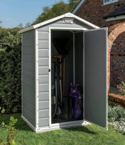 Keter Kunststoffgerätehaus Manor 4x3, Ca. B129/H196/T103 Cm -Gardena Verkäufe 3037603 WE MO 001 KeterGeraetehaus