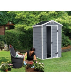 Keter Kunststoffgerätehaus Manor 4x3, Ca. B129/H196/T103 Cm -Gardena Verkäufe 3037603 WE MO 002 KeterGeraetehaus