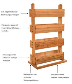 Hecht Hochbeet Cube 4, Ca. B82/H145/T50 Cm -Gardena Verkäufe 3060399 WE IG 001 HechtHochbeetCube4NEU