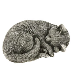 Denscho Stein-Katze Schlafend, 22 X 27 X 11 Cm