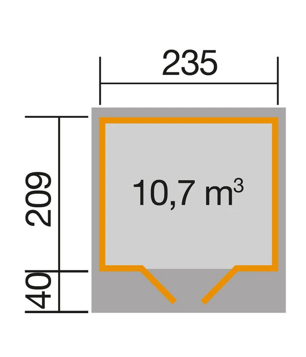 Weka Gartenhaus 179 5 Weka Gartenhaus 179 – Bild 3