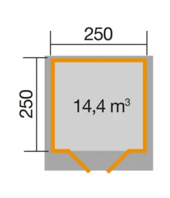 Weka Gartenhaus Premium 28, Ca. B300/H254/T324 Cm 7 Weka Gartenhaus Premium 28, Ca. B300/H254/T324 Cm -Gardena Verkäufe 3399789 WE DE 001 WekaGartenhausPremium28Natur