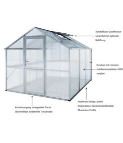KGT Gewächshaus Tulpe III, Ca. B239/H215/T323 Cm 10 KGT Gewächshaus Tulpe III, Ca. B239/H215/T323 Cm -Gardena Verkäufe 3511631 WE IG 001 GewaechshausTulpeIII
