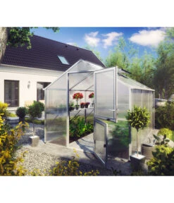 KGT Gewächshaus Tulpe III, Ca. B239/H215/T323 Cm 9 KGT Gewächshaus Tulpe III, Ca. B239/H215/T323 Cm -Gardena Verkäufe 3511631 WE MO 001 GewaechshausTulpe3AlublankMit16mmHohlkammerplatten neu 1