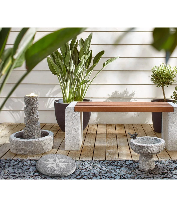 Dehner Granit-Vogeltränke, Ca. Ø35/H40 Cm 4 Dehner Granit-Vogeltränke, Ca. Ø35/H40 Cm – Bild 2
