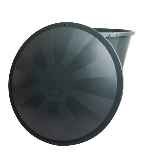 Kunststoff-Regentonne Mit Deckel, Rund, Dunkelgrün 6 Kunststoff-Regentonne Mit Deckel, Rund, Dunkelgrün – Bild 4