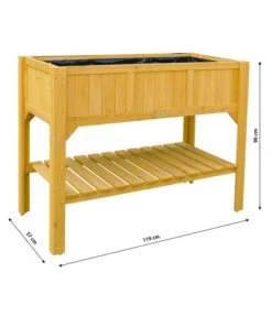 Habau Hochbeet Mit Ablage, Ca. B119/H90/T57 Cm -Gardena Verkäufe 4031209 WE BG 001 HochbeetMitAblage