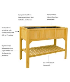 Habau Hochbeet Mit Ablage, Ca. B119/H90/T57 Cm -Gardena Verkäufe 4031209 WE IG 001 HochbeetMitAblage