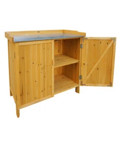 Habau Gartentisch Mit Unterschrank, Ca. B98/H95/T48 Cm -Gardena Verkäufe 4031316 WE FS 003 HaubauGartentischUnterschrank