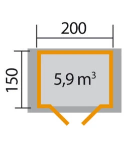 Weka Gartenhaus Donau, Ca. B239/H213/T178 Cm 13 Weka Gartenhaus Donau, Ca. B239/H213/T178 Cm -Gardena Verkäufe 4042115 WE BG 001 WekaGartenhausDonau