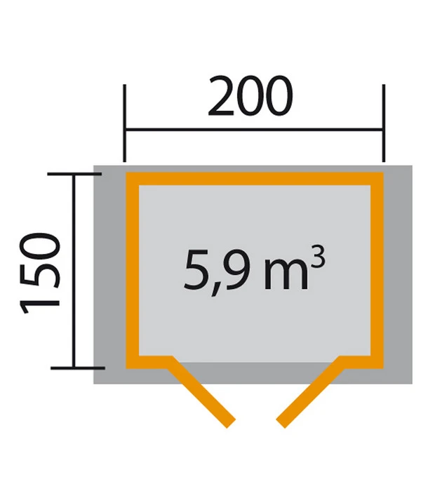 Weka Gartenhaus Donau, Ca. B239/H213/T178 Cm 6 Weka Gartenhaus Donau, Ca. B239/H213/T178 Cm – Bild 4