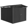 Biohort Metallgerätehaus Panorama® P5, Dunkelgrau -Gardena Verkäufe 4045480 WE FS 001 BiohortGeraetehausPanoramaP5DunkelgrauEinzeltuer