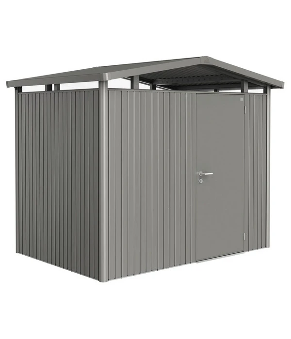 Biohort Metallgerätehaus Panorama® P2, Quarzgrau 3 Biohort Metallgerätehaus Panorama® P2, Quarzgrau