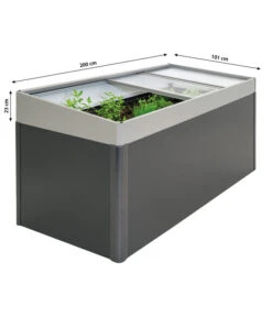 Biohort Frühbeetaufsatz 2x1, Ca. B200/H23/T101 Cm -Gardena Verkäufe 4045852 WE BG 001 BiohortFruehbeetaufsatz2x1Quarzgrau