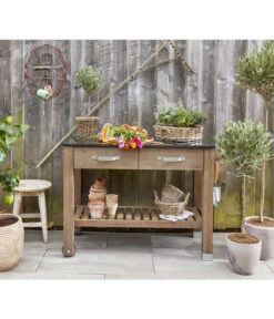 Dehner Premium Holz-Pflanztisch Windsor, Ca. B110/H84/T55 Cm 8 Dehner Premium Holz-Pflanztisch Windsor, Ca. B110/H84/T55 Cm -Gardena Verkäufe 4054797 WE MO 002 DehnerPflanztischWindsor