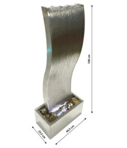 Dehner Edelstahl-Gartenbrunnen Curve, Ca. H108 Cm -Gardena Verkäufe 4071569 WE DE 001 DehnerEdelstahlGartenbrunnenCurveOutdoorbrunnenTerasse