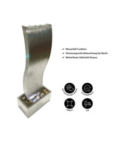 Dehner Edelstahl-Gartenbrunnen Curve, Ca. H108 Cm -Gardena Verkäufe 4071569 WE IG 001 DehnerEdelstahlGartenbrunnenCurve