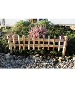 Holz-Naturbeetzaun, Natur, 100 X 25-45 Cm -Gardena Verkäufe 4076915 WE MO 001 Holz Naturbeetzaunnatur100x25 45cmHolzpalisadeBeetzaunHolzzaun