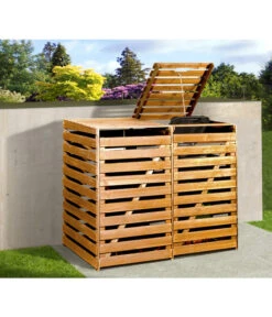 Weka Mülltonnenbox, Für 2 Tonnen