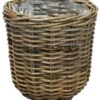 Van Der Leeden Rattan-Pflanzkorb, Grau-braun -Gardena Verkäufe 4111183 WE FS 001 Rattankorb Grau D29cm