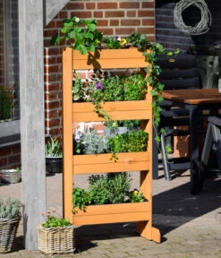 Dobar Vertikalbeet Mit 4 Pflanzkästen, Ca. B55/H125/T40 Cm -Gardena Verkäufe 4155164 WE MO 002 DobarVertikalbeetMit4Pflanzkaesten