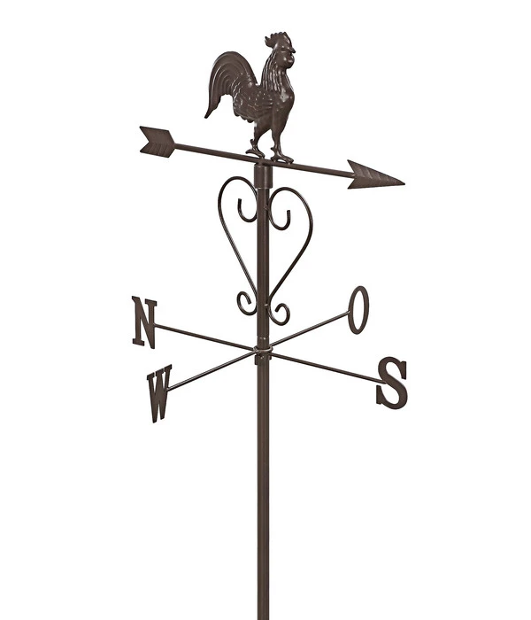 Dehner Metall-Wetterhahn, Ca. B48/H200/T48 Cm, Dunkelbraun 3 Dehner Metall-Wetterhahn, Ca. B48/H200/T48 Cm, Dunkelbraun